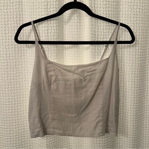 Linen crop top